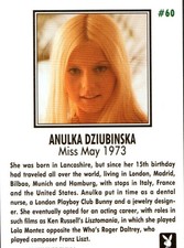 1995 Playboy Centerfold Card # 60 May 1973 Anulka Dziubinska picture