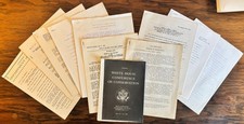 JFK’S HISTORIC WHITE HOUSE MESSAGE ON CONSERVATION 1962 ORIGINAL PRESS RELEASES picture