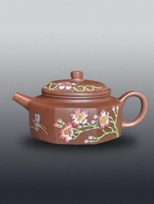Vintage 1968 Yixing Zisha Bafang Dezhong Teapot Enamel Export Box picture
