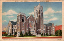 Vintage Postcard First Methodist Church Dallas Texas picture