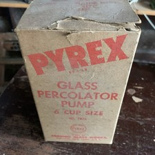 Vintage Pyrex 7826 Glass Percolator Pump 6 Cup New In Opened Box picture