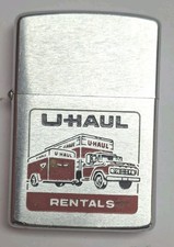 Vtg 1970's ZIPPO U-HAUL RENTALS Advertising Lighter RARE Dealer picture