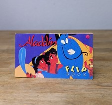 Vintage Disney's Aladdin Animated Flip Book GENIE Double Sided NOS picture