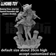 Game GS Navia Caspar Dress sun umbrella Resin 3D Print GK Figure DIY Model picture