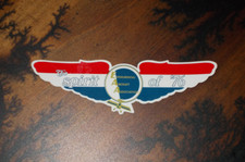 VINTAGE RARE 1976 EXPERIMENTAL AIRCRAFT ASSOCIATION EAA AIRVENTURE OSHKOSH DECAL picture