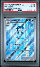 2023 POKEMON Poliwhirl Illustration Rare #176 PSA 10 picture