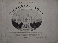1912 PICTORIAL AGRA Taj Mahal UTTAR PRADESH Travel INDIA Brochure Booklet picture