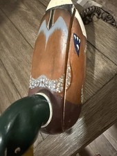 Vintage TeleMania Mallard Duck Wood Decoy Landline Telephone Phone Untested picture