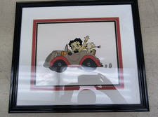 VTG 1991 King Features Syndicate Betty Boop “Sunday Drive” Serigraph Cell w/ COA picture