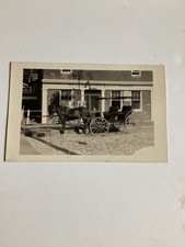 Nantucket Pacific Club Customs House Horse Buggy RPPC PC Postcard picture