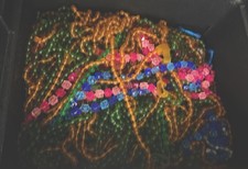 HUGE LOT VINTAGE 1970 ERA BEADED CURTAIN DOORWAY BOHO STYLE 70’S HIPPIE picture
