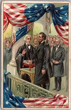 Vintage 1910s Tuck's LINCOLN'S BIRTHDAY Postcard Inauguration Scene / Series 155 picture