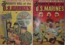 Monty Hall of the U.S. Marines Lot (2) #3 & 4 VG Mel Keefer 1951 Pin-Up Pete GGA picture