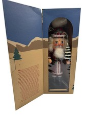 Vintage 1994 Nutcracker Village Old World Santa Wooden Nutcracker Box #540001 picture