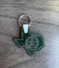 Vintage Texas Department of Public Safety Officers Association Keychain DPSOA picture