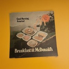 1976 vintage McDonald's Translite Sign Good Morning America Breakfast 21.75