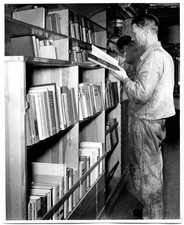 The public affairs division so-called Bookmobile order to serve Au- Old Photo picture