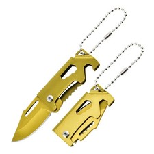 Outdoor Folding Pocket Knife Keychain D2 Steel Sharp Cutting Camping Survival picture