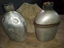 vintage canteen - lot of 2 - 1918 with case and Vollrath picture