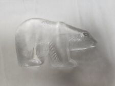 Vuntage MCM Lisa Larson Art Glass Polar Bear Paperweight Designed for Kosta Boda picture