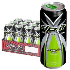 Rip-It Energy Drink | Sting-Er Mo | Tropical Fruit Flavor | 12-Pack (16oz Cans) picture