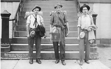 Hiking Men City Hall Schenectady New York NY - Reprint picture