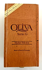 Oliva Serie G Maduro Selection Churchill Empty Wood Cigar Box 7.25