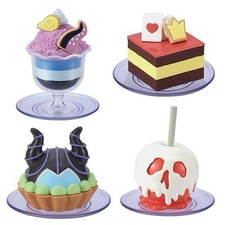 Disney Villains Yummy Sweets Poison Apple Mascot Gacha Complete Set of 4 NEW picture