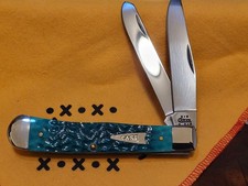 2013 Case XX 6254 SS Beautiful Jade Bone Trapper NOS With Original Box picture