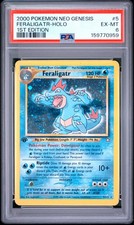 2000 Pokémon Neo Genesis Feraligatr #5/111 Holo 1st Edition PSA 6 EX-MT WOTC picture