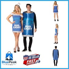 Rasta Imposta Bud Light Can Bud Light Can Dress Size M-L Halloween Costume Set picture