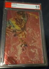 PSA 9.8 Invincible #1 Pink Bubble Gum foil virgin. LTD 500 Signed John Giang.   picture
