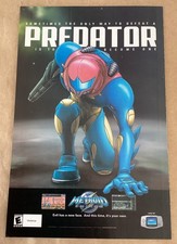 Metroid Fusion Print Ad 2002 video game art promo illustrated Predator GameBoy picture