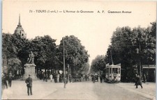 L'Avenue de Grammont, Tours, France Postcard picture