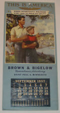 VTG 1957 'THIS IS AMERICA' BY ANDREW LOOMIS ADVERTISING CALENDAR/BROWN & BIGELOW picture