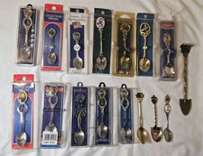 Lot Vintage Souvenir Collector Spoons Travel State Collectibles Spoon Gift Shop picture