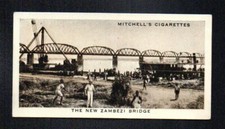 THE NEW ZAMBEZI BRIDGE 1937 STEPHEN MITCHELL TOBACCO OUR EMPIRE #16 VGEX picture