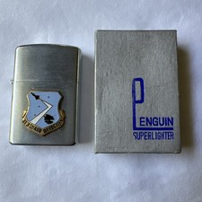 VTG 1950s Penguin Lighter 313th Div US Air Force Okinawa Japan NEW UNFIRED picture