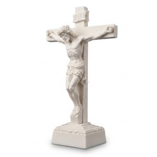 Jesus Crucifixion Statue, Crucified Christ Figurine, Christian Gift Decor, 15 cm picture