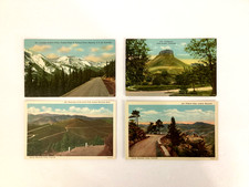 VINTAGE SANBORN SOUVENIR Co POSTCARDS DIVIDED UNPOSTED COLORADO LITHO LOT OF 4 picture