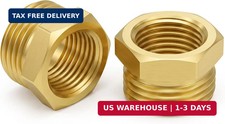 2PCS 1/2 Female to 3/4 Male Hose Adapter 1/2 to 3/4 Hose Adapter picture