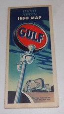 1949 Gulf Oil Road Map of KENTUCKY and TENNESSEE picture