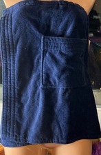 JC PENNEY STAFFORD TERRY TOWEL BLUE WRAP ROBE UNISEX ONE Size FITS MOST NWT picture