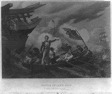 Battle of Lake Erie Oliver Hazard Perry 1813 Rowboat Transfer Niagara Lawrence picture