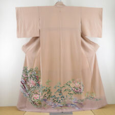 Coloured Tomesode Kimono Kaga Yuzen Silk Hideaki Enami 63.4inch made in Japan picture