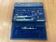 Vintage KEUFFEL + ESSER  Drafting Set  from Germany N896-KEY-Blue Velvet picture