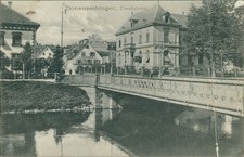 Postcard Baden-Württemberg Donaueschingen Railway Road 1907 Restaurant picture