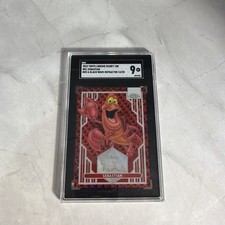 2023 Topps Chrome Disney 100 Sebastian Red & Black Wave Refractor #/28 SGC 9 picture