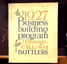 The 1927 Business building program for Orange-CRUSH Bottlers picture