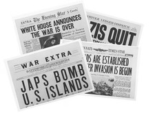 Four Newspaper Reprints - World War II Buff Collector's Pack picture
